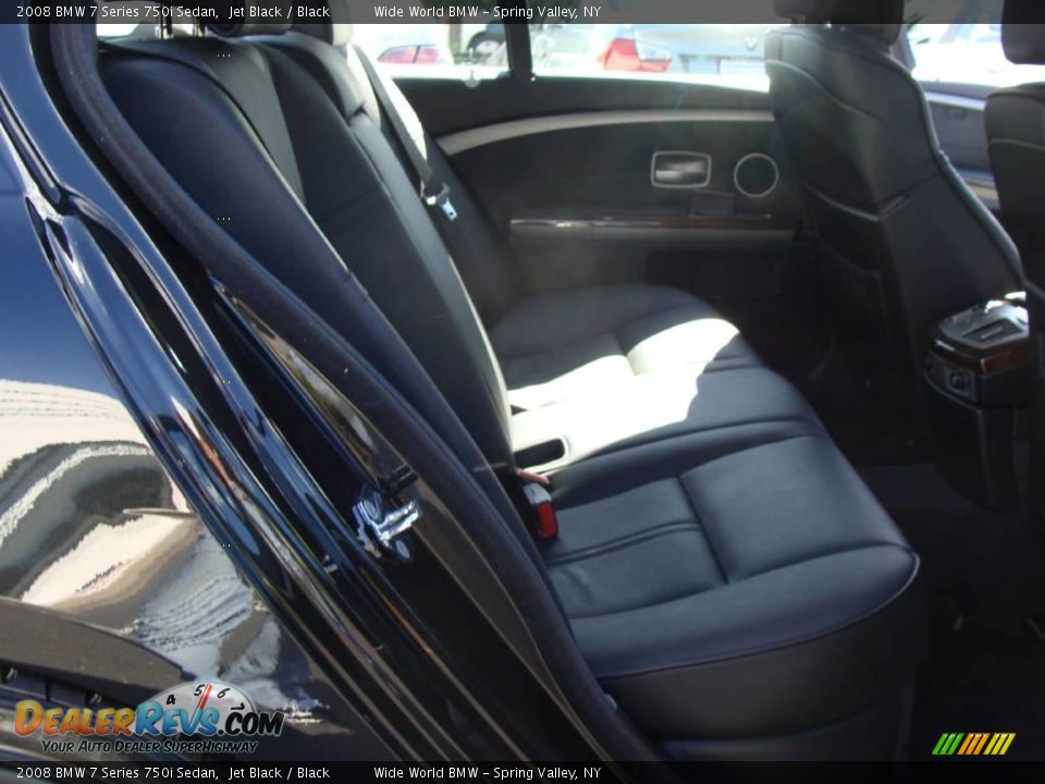2008 BMW 7 Series 750i Sedan Jet Black / Black Photo #9