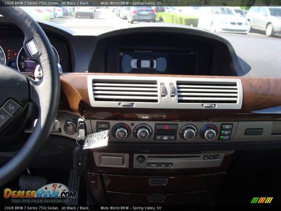 2008 BMW 7 Series 750i Sedan Jet Black / Black Photo #11