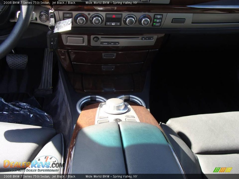 2008 BMW 7 Series 750i Sedan Jet Black / Black Photo #12
