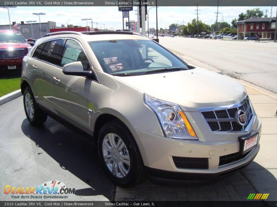 2010 Cadillac SRX V6 Gold Mist / Shale/Brownstone Photo #2