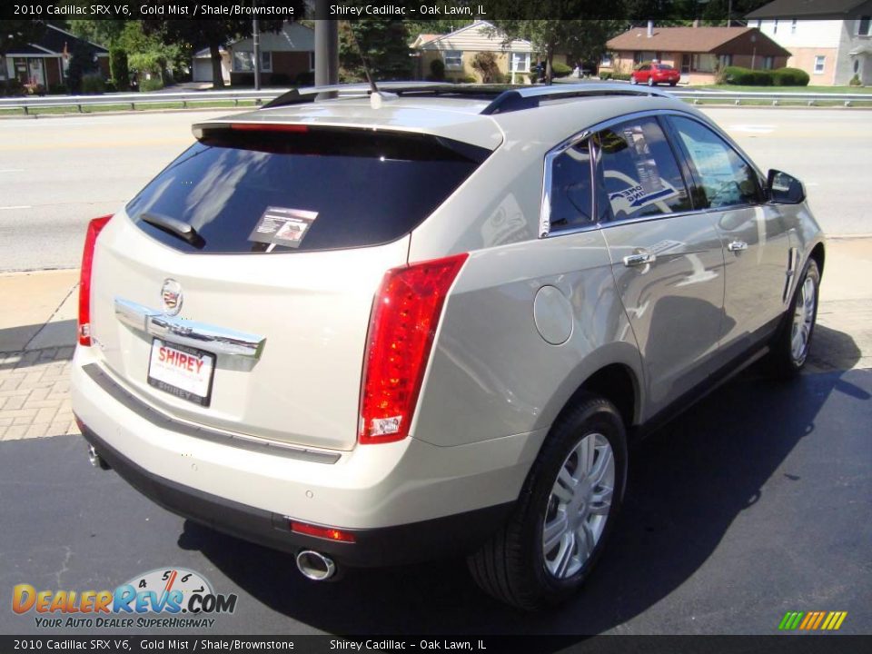 2010 Cadillac SRX V6 Gold Mist / Shale/Brownstone Photo #4