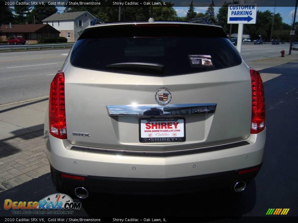 2010 Cadillac SRX V6 Gold Mist / Shale/Brownstone Photo #5