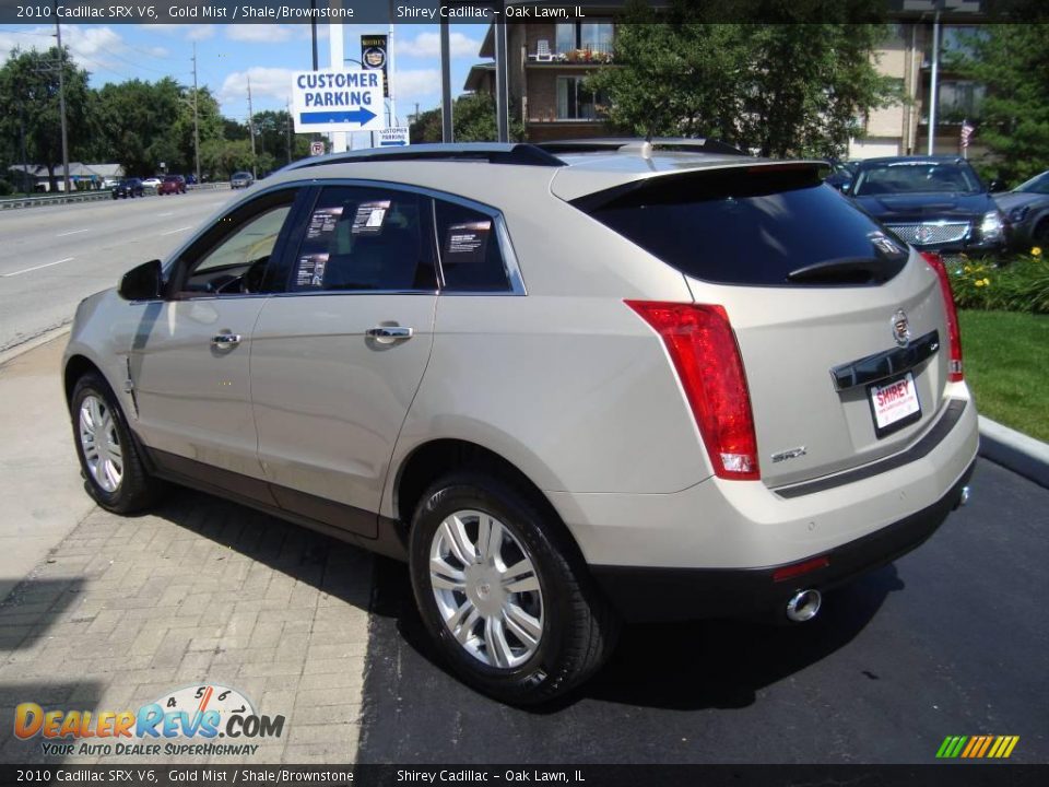 2010 Cadillac SRX V6 Gold Mist / Shale/Brownstone Photo #6