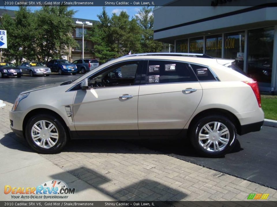 2010 Cadillac SRX V6 Gold Mist / Shale/Brownstone Photo #7