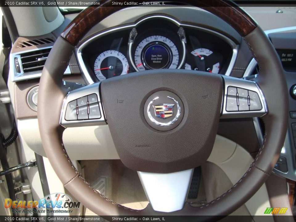 2010 Cadillac SRX V6 Gold Mist / Shale/Brownstone Photo #16