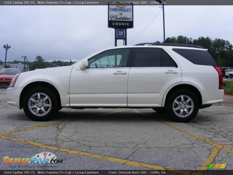 2009 Cadillac SRX V6 White Diamond Tri-Coat / Cocoa/Cashmere Photo #1
