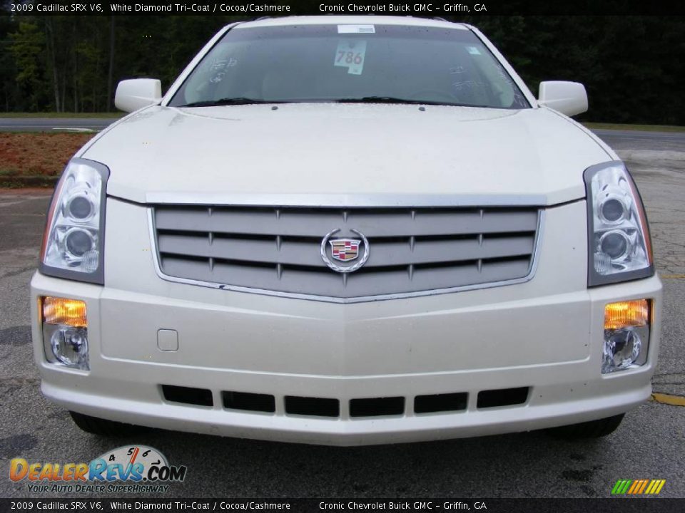 2009 Cadillac SRX V6 White Diamond Tri-Coat / Cocoa/Cashmere Photo #3