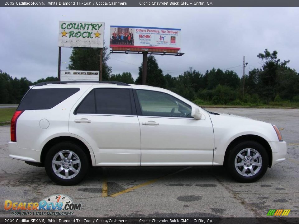 2009 Cadillac SRX V6 White Diamond Tri-Coat / Cocoa/Cashmere Photo #5