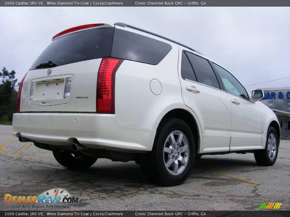 2009 Cadillac SRX V6 White Diamond Tri-Coat / Cocoa/Cashmere Photo #6