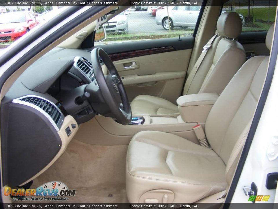 2009 Cadillac SRX V6 White Diamond Tri-Coat / Cocoa/Cashmere Photo #10
