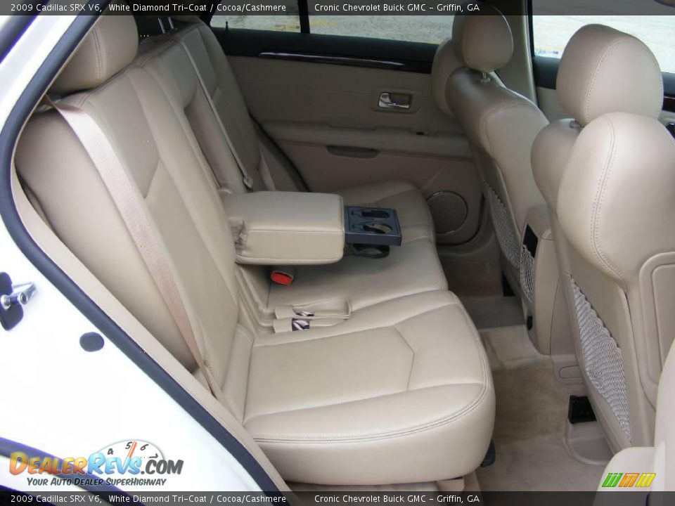 2009 Cadillac SRX V6 White Diamond Tri-Coat / Cocoa/Cashmere Photo #15