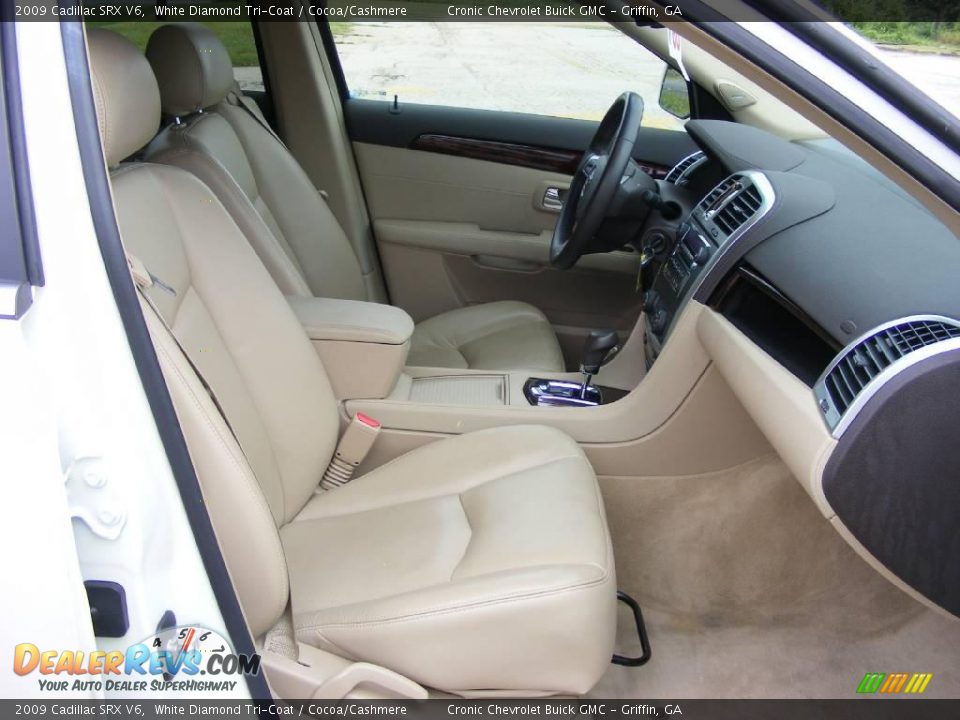 2009 Cadillac SRX V6 White Diamond Tri-Coat / Cocoa/Cashmere Photo #17