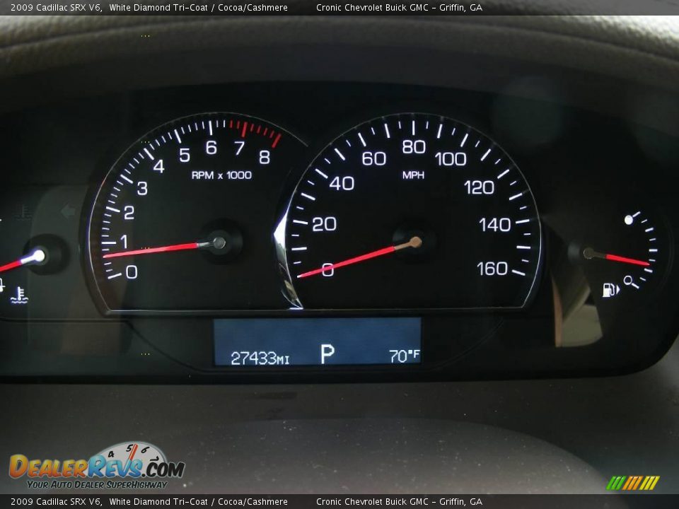 2009 Cadillac SRX V6 White Diamond Tri-Coat / Cocoa/Cashmere Photo #22