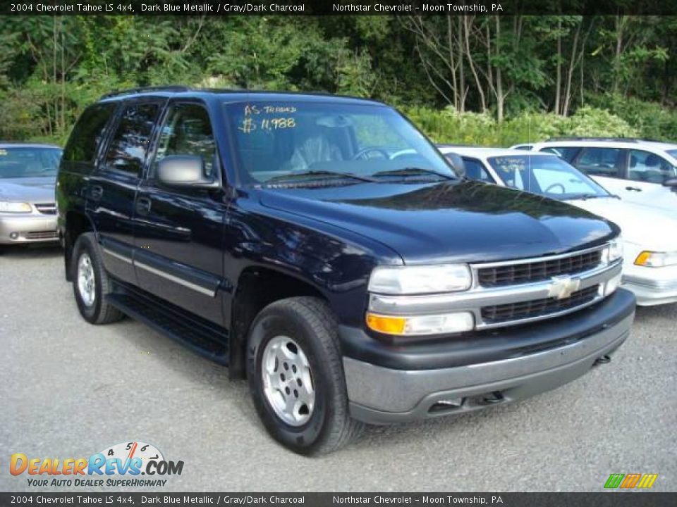 2004 Chevrolet Tahoe LS 4x4 Dark Blue Metallic / Gray/Dark Charcoal Photo #1