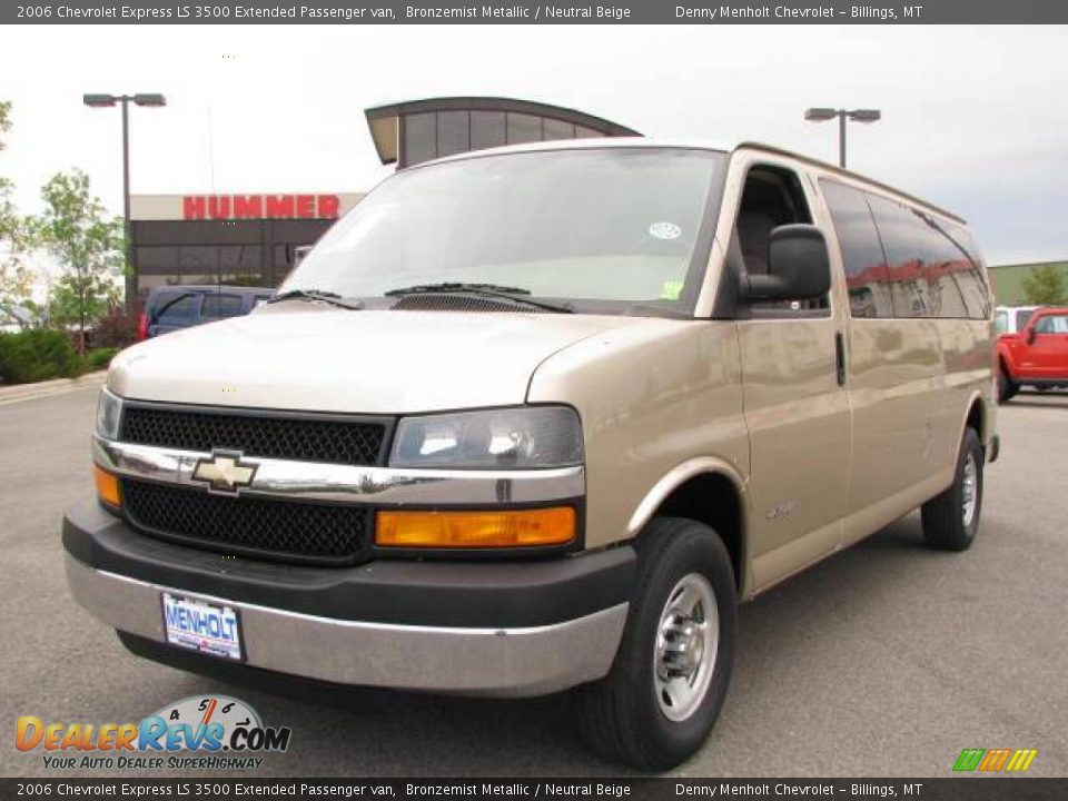 2006 Chevrolet Express LS 3500 Extended Passenger van Bronzemist Metallic / Neutral Beige Photo #2