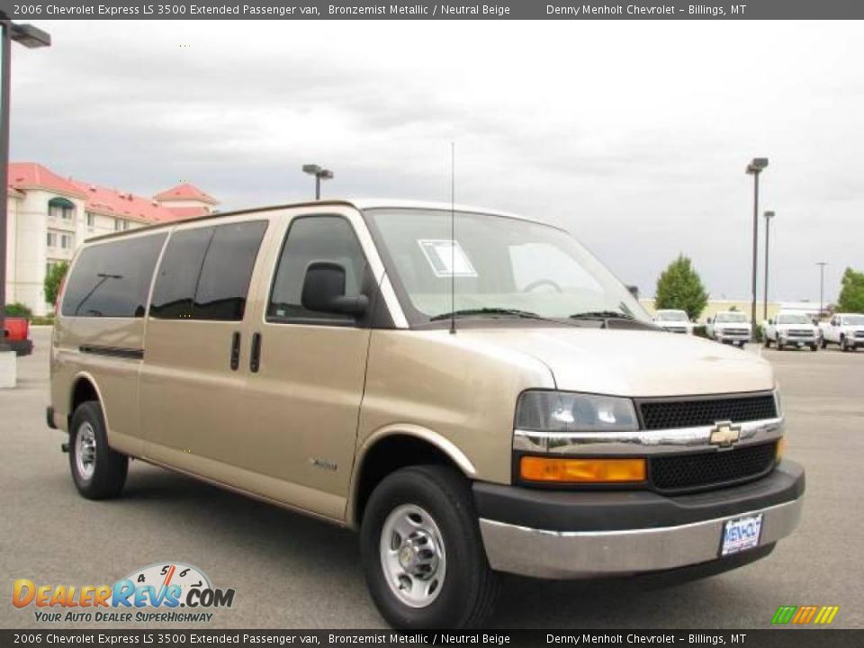 2006 Chevrolet Express LS 3500 Extended Passenger van Bronzemist Metallic / Neutral Beige Photo #3