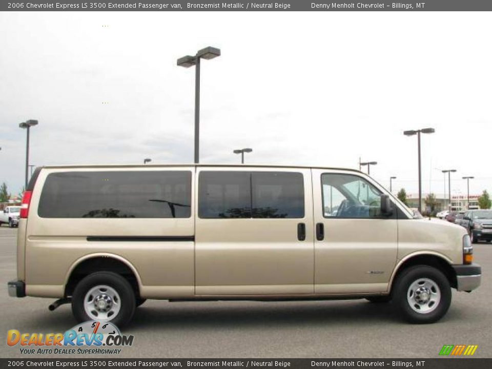 2006 Chevrolet Express LS 3500 Extended Passenger van Bronzemist Metallic / Neutral Beige Photo #4