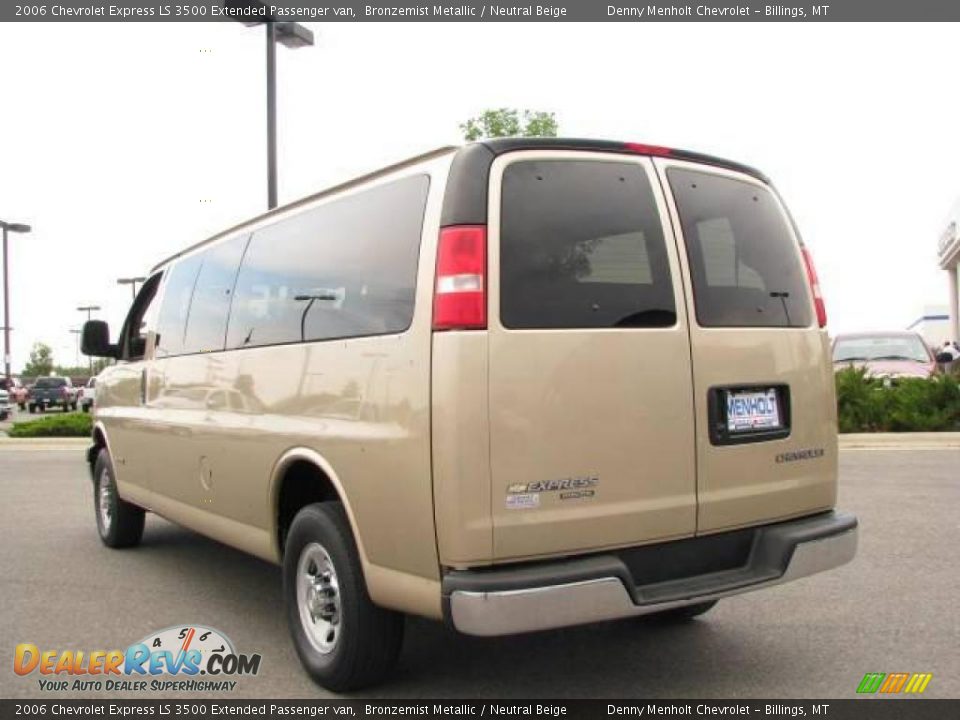 2006 Chevrolet Express LS 3500 Extended Passenger van Bronzemist Metallic / Neutral Beige Photo #6