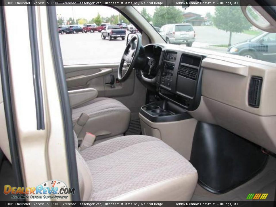 2006 Chevrolet Express LS 3500 Extended Passenger van Bronzemist Metallic / Neutral Beige Photo #14