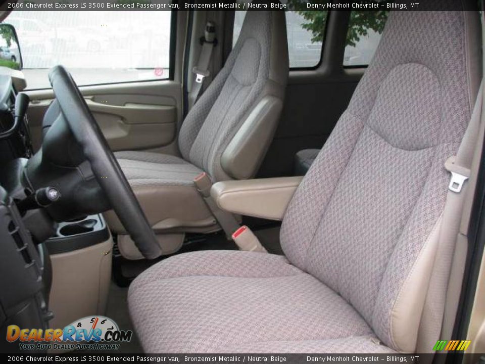 2006 Chevrolet Express LS 3500 Extended Passenger van Bronzemist Metallic / Neutral Beige Photo #15