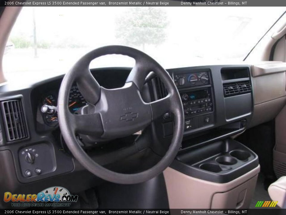 2006 Chevrolet Express LS 3500 Extended Passenger van Bronzemist Metallic / Neutral Beige Photo #17