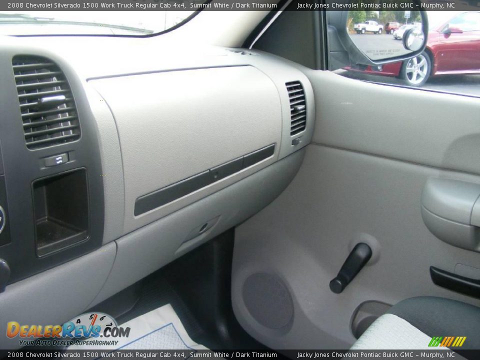 2008 Chevrolet Silverado 1500 Work Truck Regular Cab 4x4 Summit White / Dark Titanium Photo #13