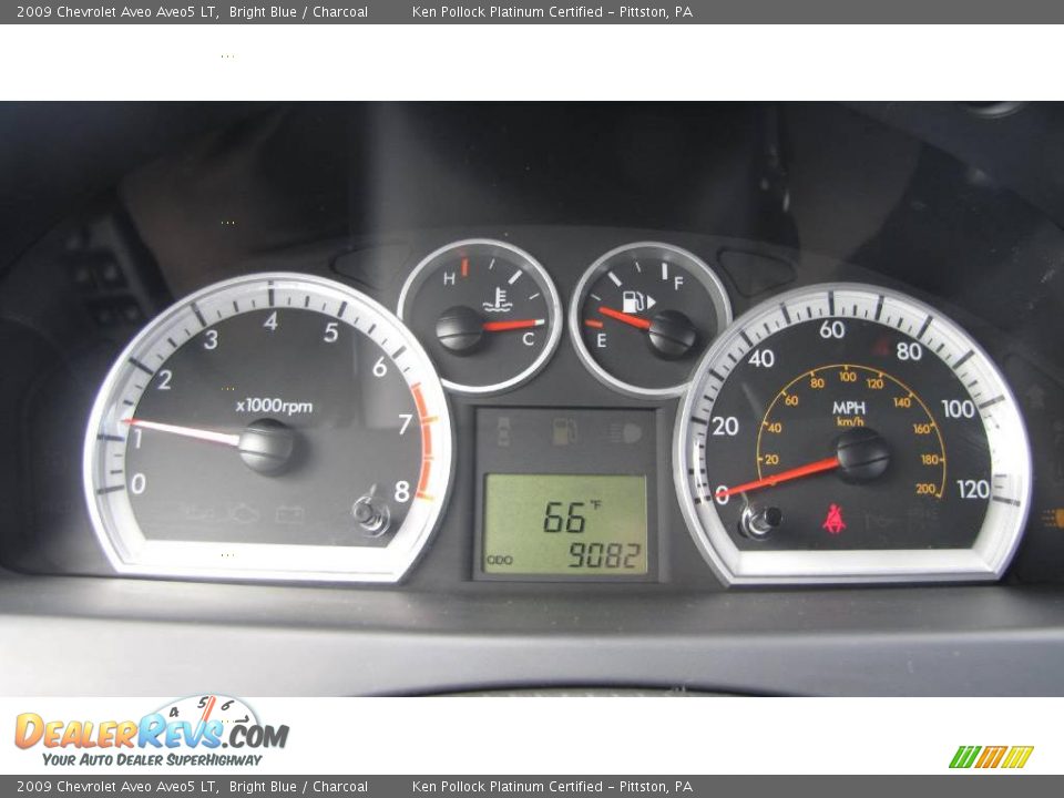 2009 Chevrolet Aveo Aveo5 LT Bright Blue / Charcoal Photo #6