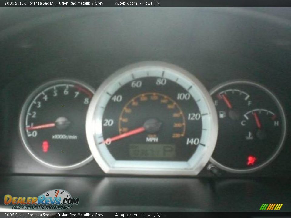 2006 Suzuki Forenza Sedan Fusion Red Metallic / Grey Photo #11