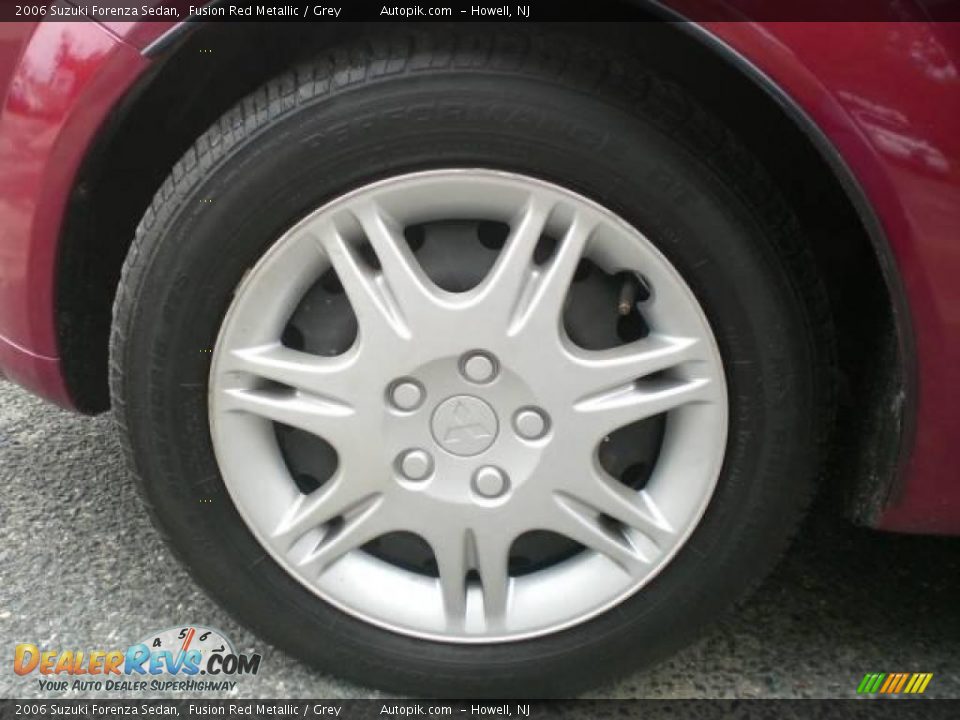 2006 Suzuki Forenza Sedan Fusion Red Metallic / Grey Photo #14