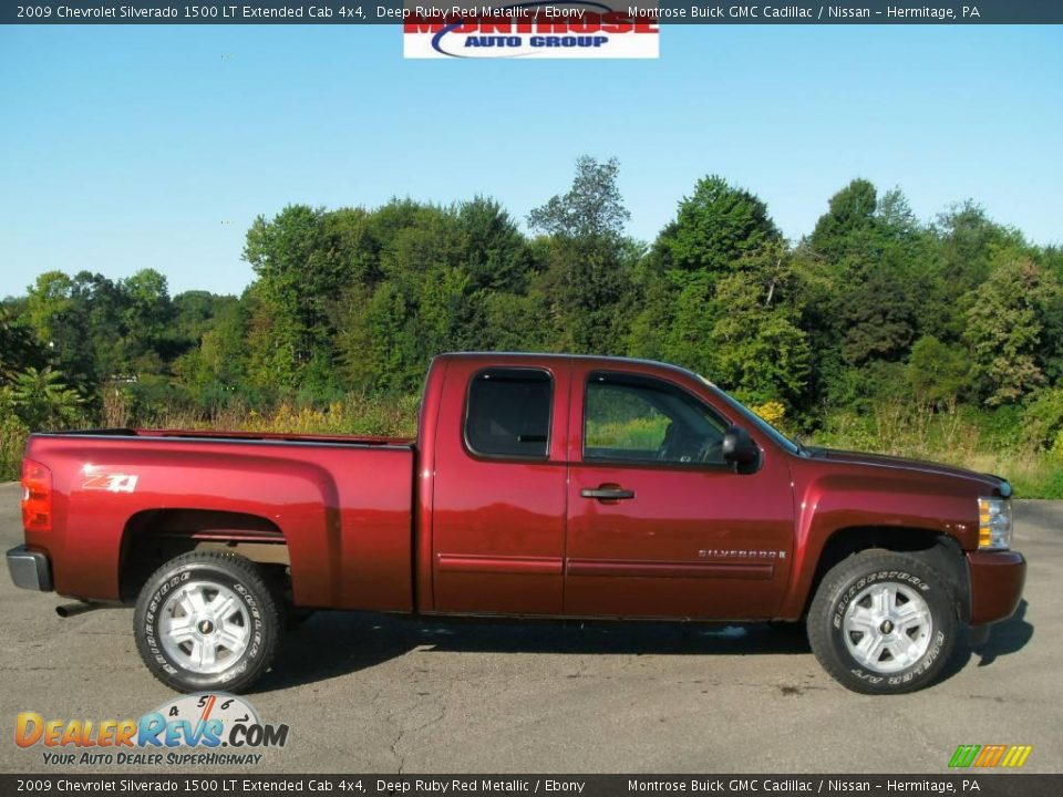 2009 Chevrolet Silverado 1500 LT Extended Cab 4x4 Deep Ruby Red Metallic / Ebony Photo #1