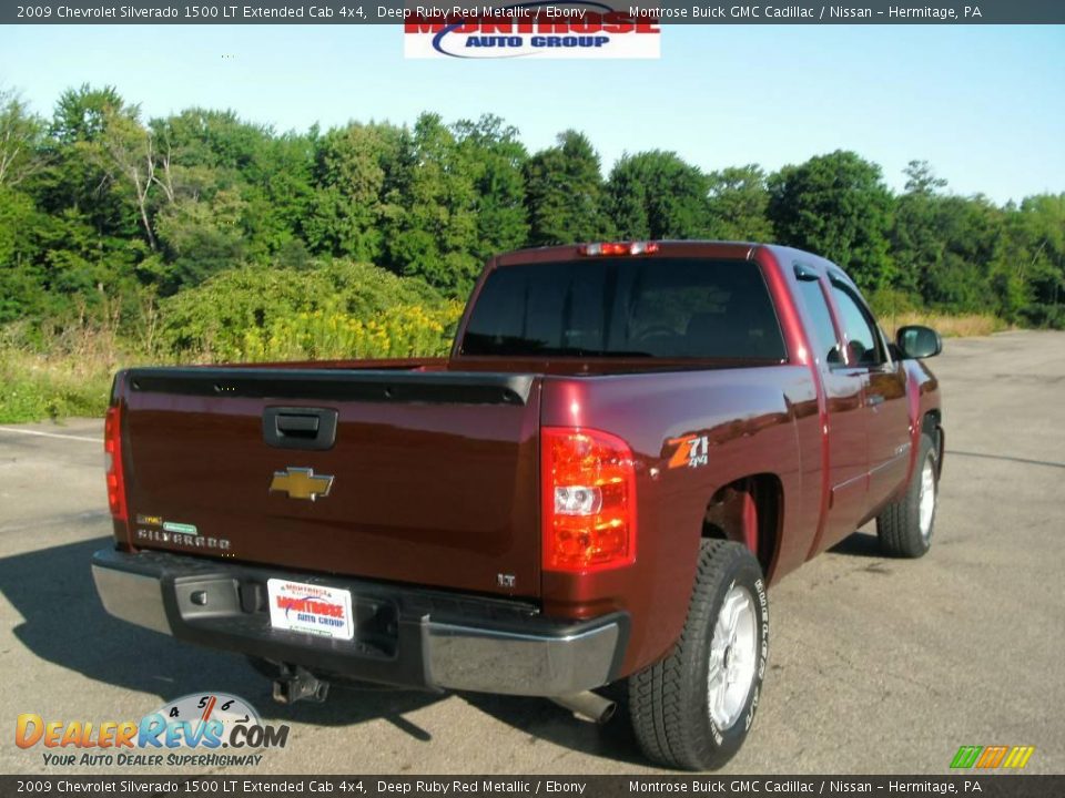 2009 Chevrolet Silverado 1500 LT Extended Cab 4x4 Deep Ruby Red Metallic / Ebony Photo #3
