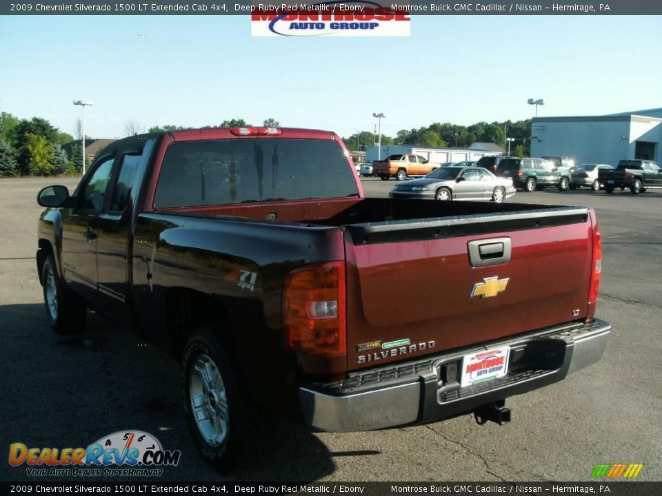 2009 Chevrolet Silverado 1500 LT Extended Cab 4x4 Deep Ruby Red Metallic / Ebony Photo #5