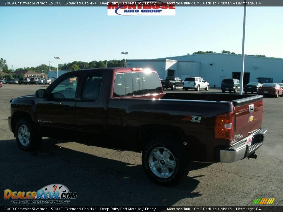 2009 Chevrolet Silverado 1500 LT Extended Cab 4x4 Deep Ruby Red Metallic / Ebony Photo #6