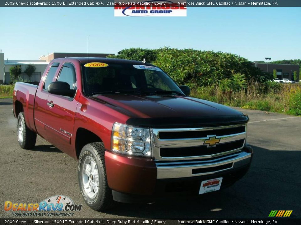 2009 Chevrolet Silverado 1500 LT Extended Cab 4x4 Deep Ruby Red Metallic / Ebony Photo #7