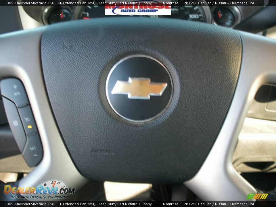 2009 Chevrolet Silverado 1500 LT Extended Cab 4x4 Deep Ruby Red Metallic / Ebony Photo #13