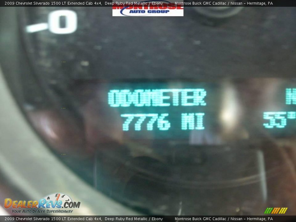 2009 Chevrolet Silverado 1500 LT Extended Cab 4x4 Deep Ruby Red Metallic / Ebony Photo #14