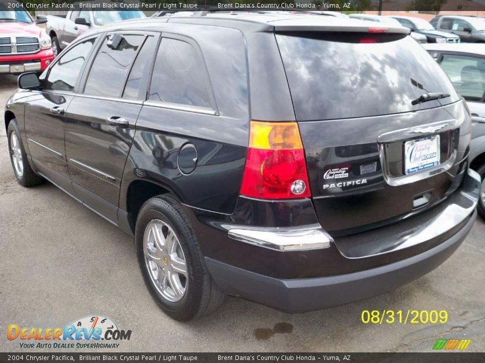 2004 Chrysler Pacifica Brilliant Black Crystal Pearl / Light Taupe Photo #2