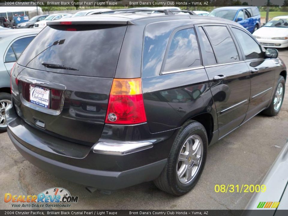2004 Chrysler Pacifica Brilliant Black Crystal Pearl / Light Taupe Photo #4