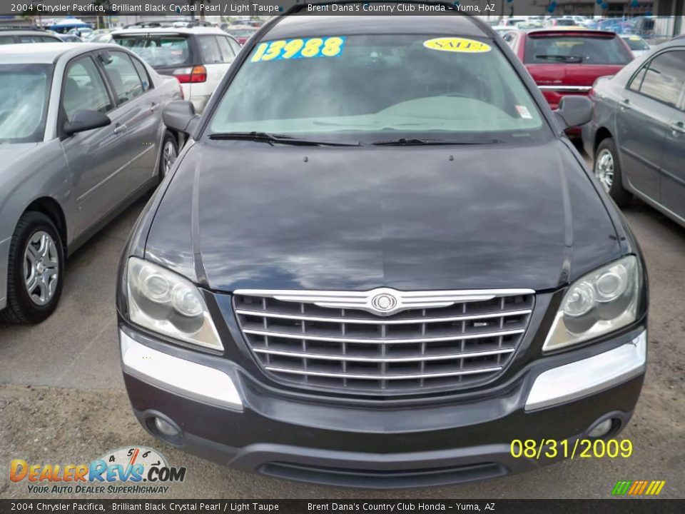 2004 Chrysler Pacifica Brilliant Black Crystal Pearl / Light Taupe Photo #6