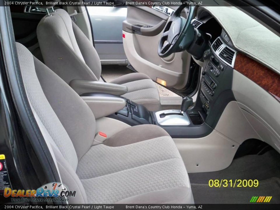 2004 Chrysler Pacifica Brilliant Black Crystal Pearl / Light Taupe Photo #8