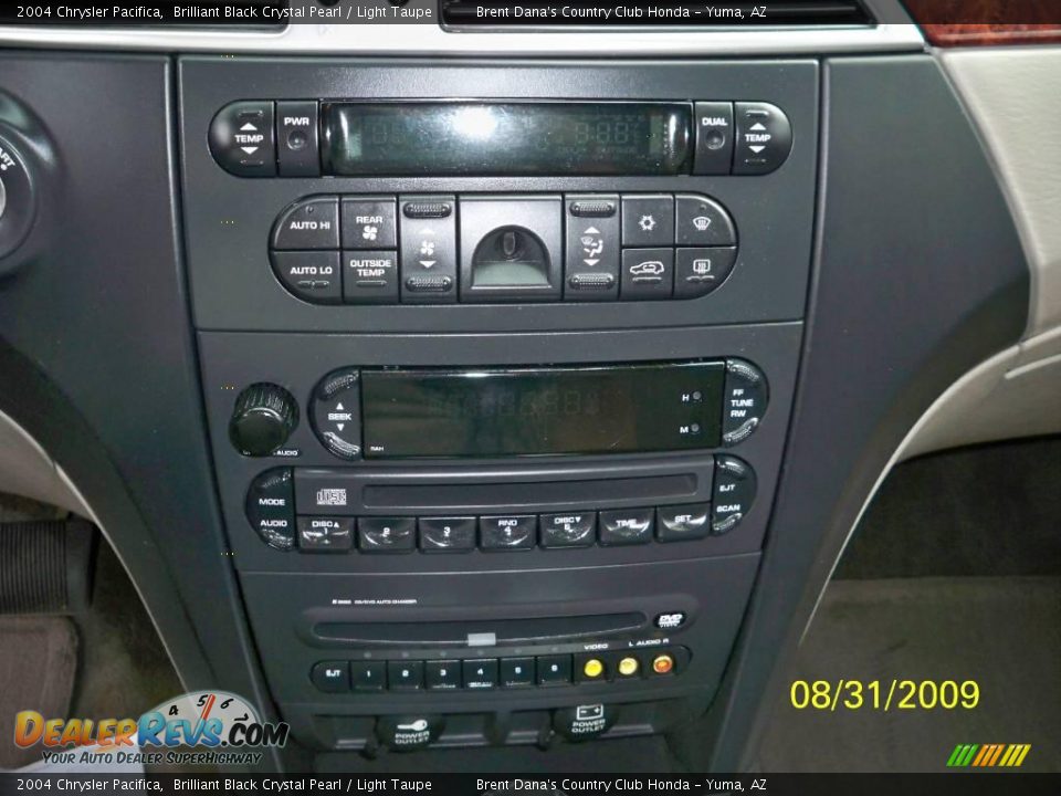 2004 Chrysler Pacifica Brilliant Black Crystal Pearl / Light Taupe Photo #15