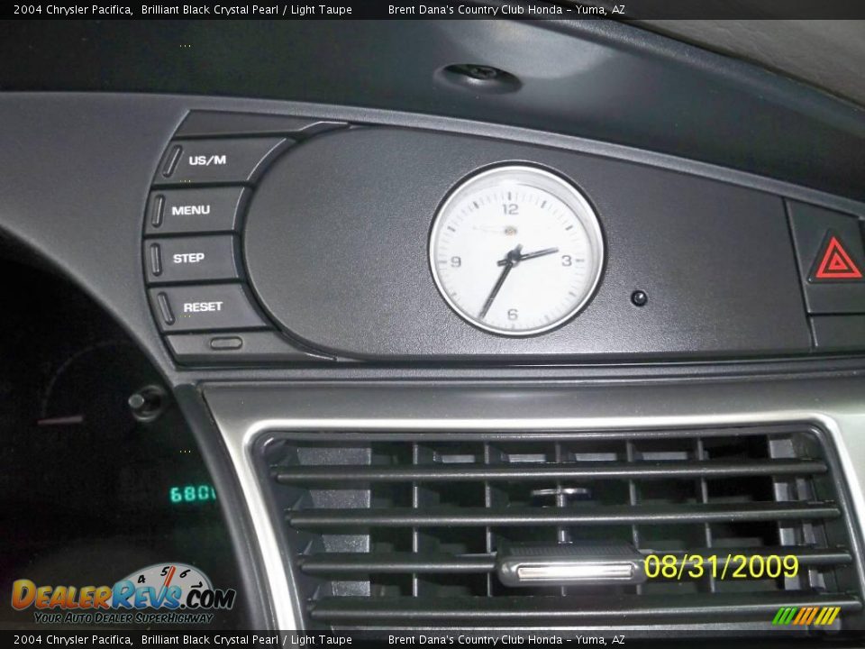 2004 Chrysler Pacifica Brilliant Black Crystal Pearl / Light Taupe Photo #16