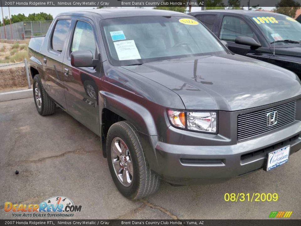 2007 Honda Ridgeline RTL Nimbus Grey Metallic / Gray Photo #5