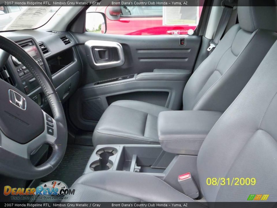 2007 Honda Ridgeline RTL Nimbus Grey Metallic / Gray Photo #9