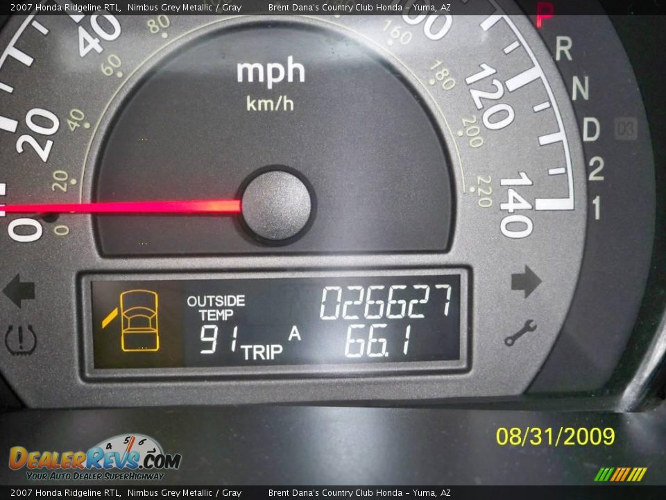 2007 Honda Ridgeline RTL Nimbus Grey Metallic / Gray Photo #12