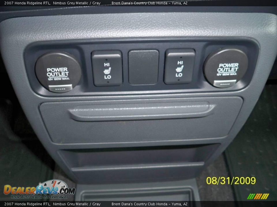 2007 Honda Ridgeline RTL Nimbus Grey Metallic / Gray Photo #14