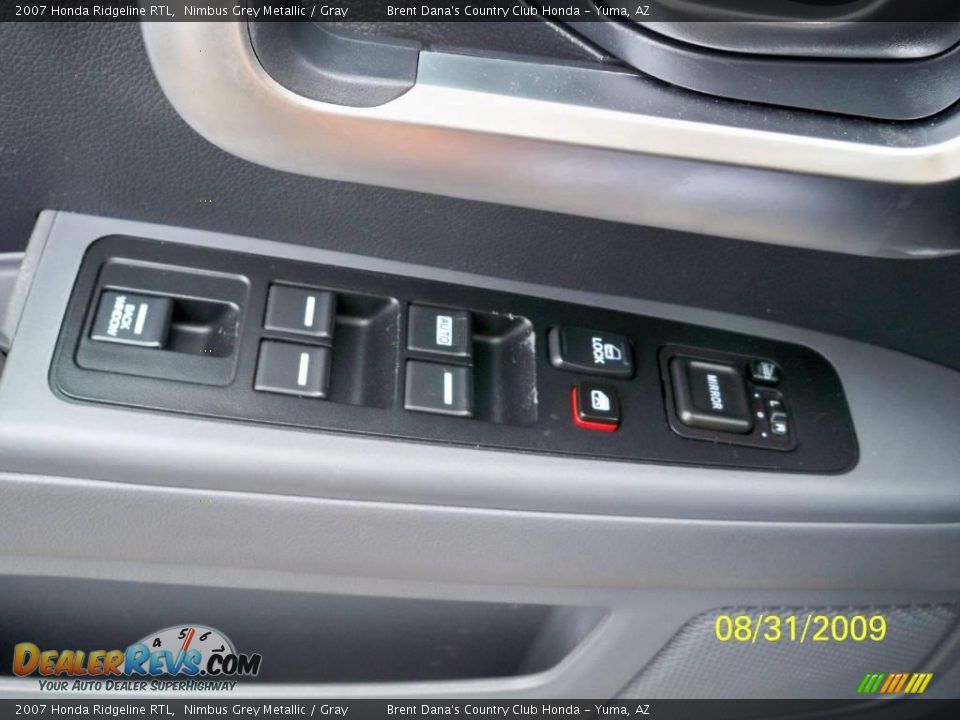 2007 Honda Ridgeline RTL Nimbus Grey Metallic / Gray Photo #15