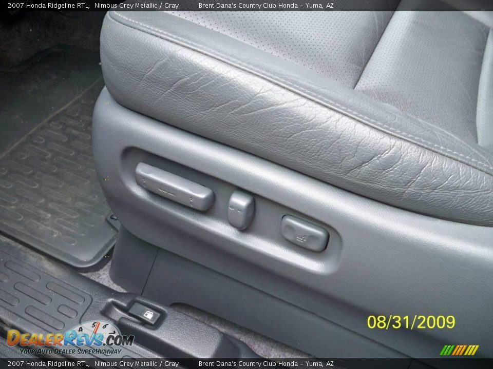 2007 Honda Ridgeline RTL Nimbus Grey Metallic / Gray Photo #16