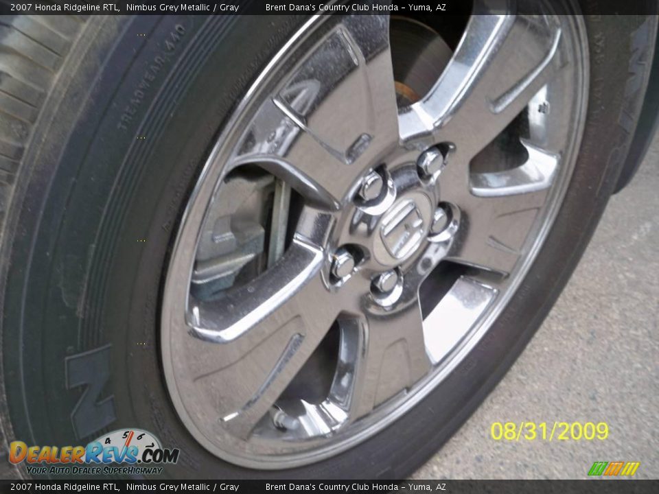 2007 Honda Ridgeline RTL Nimbus Grey Metallic / Gray Photo #17