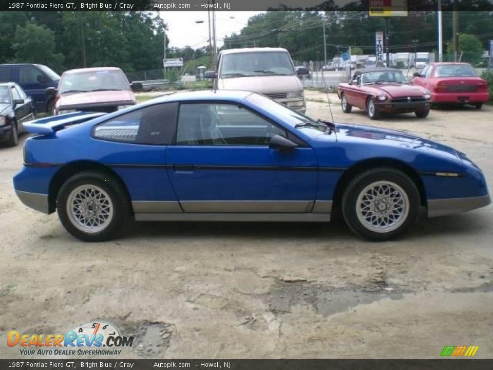 1987 Pontiac Fiero GT Bright Blue / Gray Photo #7